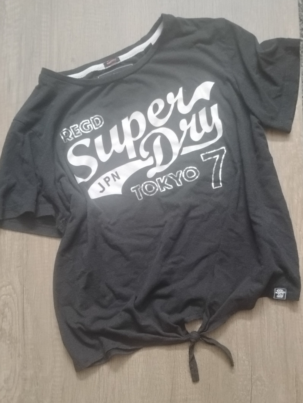 Vintage Superdry Tie Front Tee